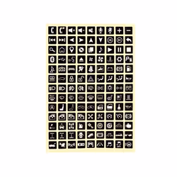 Car Sticker Luminous multifunction Button Stickers Car Light Stickers - multi