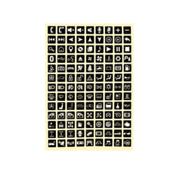Car Sticker Luminous multifunction Button Stickers Car Light Stickers - multi