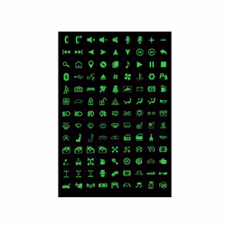 Car Sticker Luminous multifunction Button Stickers Car Light Stickers - multi