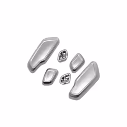 Car Seat Adjustment Switch Button Trim Decoration Stickers for Mercedes - Silver