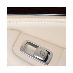 Car Left Right Front Window Switch Repair Button Cover for Mercedes Benz - Silver