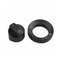2023 New High quality Headlight Fog Light Switch Repair Kit Cover Cap - Black