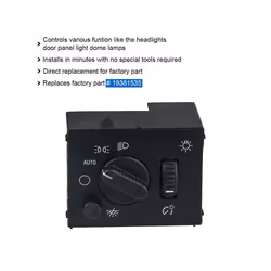 Brand New Car Headlight Fog Lamp Contro Light Switchs Car Accessories - Black