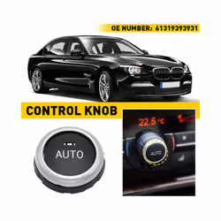 Auto Temperature Rotation Knob Button Switch For BMW X5 X6 520i 528i 530i - Black