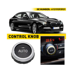 Auto Temperature Rotation Knob Button Switch For BMW X5 X6 520i 528i 530i - Black