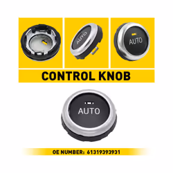 Auto Temperature Rotation Knob Button Switch For BMW X5 X6 520i 528i 530i - Black