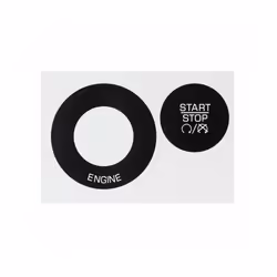 Stop / Start Engine Switch Button Decals Repair Stickers For Dodge Charger - Black
