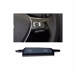 New 1pc Steering Wheel Volume Control Switch Button Cover Car Interior - OPTION Not GTI