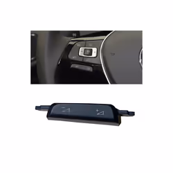 New 1pc Steering Wheel Volume Control Switch Button Cover Car Interior - VOLUME Not GTI