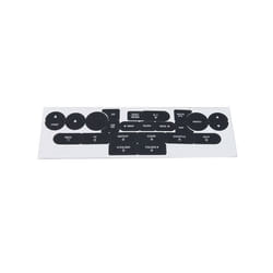 Dash Radio Control Button Worn Peeling Repair Kit Decals Stickers For - Black