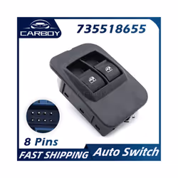 735518655 Car Electric Power Lifter Window Switch Push Button For Peugeot - 1PCS