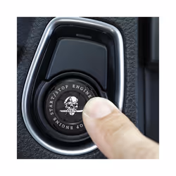 Car Push Start Button Cover Car Engine Decoration Circle Interior Accessory - China, Black