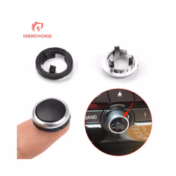 Car Center Console Radio Switch Volume Knob CD Machine Switch Button Cover - Without Image