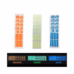 Car Window Button Luminous Sticker Lifter Switch Night Fluorescent Decals - 3PCS