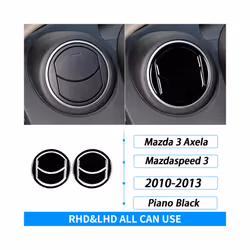 For Mazda 3 Axela 10-13 Mazdaspeed 3 Piano Black Air Outlet Gear Shift - 35