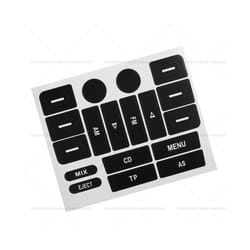 Radio Button Repair Sticker Decals Car FM Radio Button Repair Decals Stickers - 1 Pcs