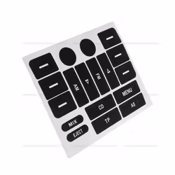 Radio Button Repair Sticker Decals Car FM Radio Button Repair Decals Stickers - 1 Pcs