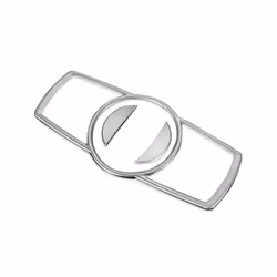 Car Headlight Switch Button Decoration Frame Cover Trim ABS Sticker Auto - Silver