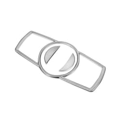 Car Headlight Switch Button Decoration Frame Cover Trim ABS Sticker Auto - Silver