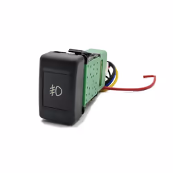 Orange LED Car LED Light Front Fog Lamp Switch Refitted Switch with Wire - Front fog