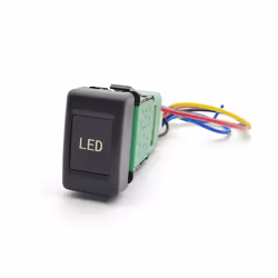 Orange LED Car LED Light Front Fog Lamp Switch Refitted Switch with Wire - LED