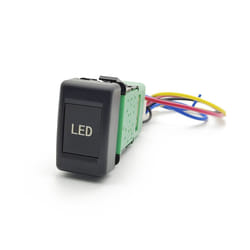 Orange LED Car LED Light Front Fog Lamp Switch Refitted Switch with Wire - LED