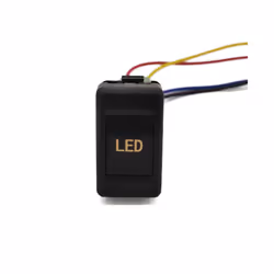Orange LED Car LED Light Front Fog Lamp Switch Refitted Switch with Wire - LED