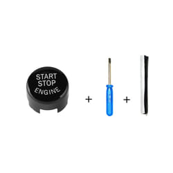 Car Engine Start Stop Switch Button Trim Cover Sticker with Tools for - China, Black