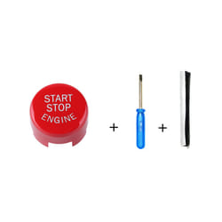 Car Engine Start Stop Switch Button Trim Cover Sticker with Tools for - China, Red
