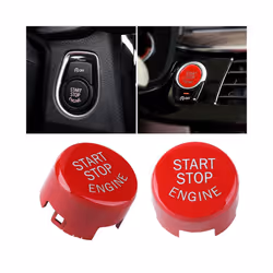 Car Engine Start Stop Switch Button Trim Cover Sticker with Tools for - China, Red