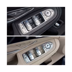 Car Window Switch Repair Button Cover Vehicle Door Glass Lift Control - 4PCS-Set