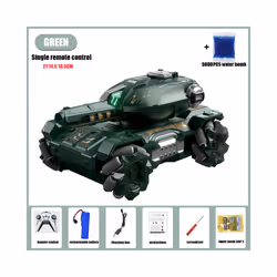 RC Car Children Toys for Kids 4WD Remote Control Car RC Tank Gesture Controlled - GREEN-Single RC