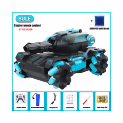 RC Car Children Toys for Kids 4WD Remote Control Car RC Tank Gesture Controlled - BLUE-Single RC