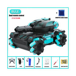 RC Car Children Toys for Kids 4WD Remote Control Car RC Tank Gesture Controlled - BLUE-Dual RC