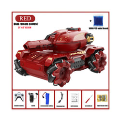 RC Car Children Toys for Kids 4WD Remote Control Car RC Tank Gesture Controlled - RED-Dual RC