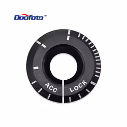 Car Key Ringhole Decorative Sticker Engine Start Ignition Cover Accessories - black