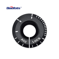 Car Key Ringhole Decorative Sticker Engine Start Ignition Cover Accessories - black