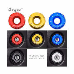 Car Key Ringhole Decorative Sticker Engine Start Ignition Cover Accessories - black