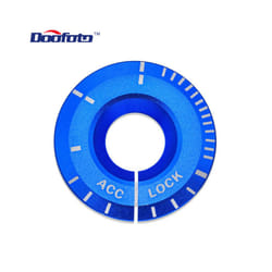 Car Key Ringhole Decorative Sticker Engine Start Ignition Cover Accessories - blue