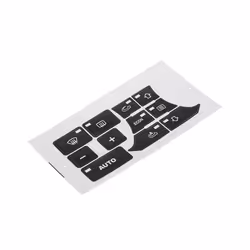 Car Dashboard A/C Button Repair Kit Stickers Dash Climate Control Switch - Black