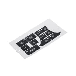 Car Dashboard A/C Button Repair Kit Stickers Dash Climate Control Switch - Black