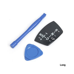 Car Shift Knob Panel Gear Button Cover Emblem M Performance Sticker For - Long