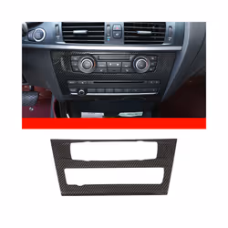 For BMW X3 X4 F25 F26 2011-2017 Car Central Control Air Conditioning Button - Carbon fiber