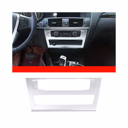 For BMW X3 X4 F25 F26 2011-2017 Car Central Control Air Conditioning Button - Silver