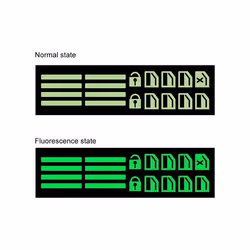Car Window Lifter Button Luminous Sticker 3 Colors Night Fluorescent Switch - Luminous green