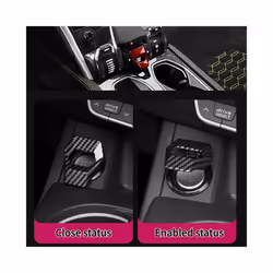 2023 New Car Engine Start Stop Switch Button Cover Decorative Auto Accessories - Black