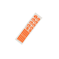 Car Window Button Luminous Sticker Lifter Switch Night Fluorescent Decals - Orange
