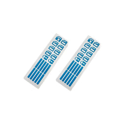 Car Window Button Luminous Sticker Lifter Switch Night Fluorescent Decals - 2Pcs Blue