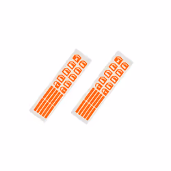 Car Window Button Luminous Sticker Lifter Switch Night Fluorescent Decals - 2Pcs Orange