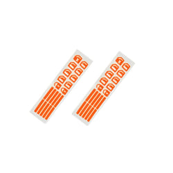 Car Window Button Luminous Sticker Lifter Switch Night Fluorescent Decals - 2Pcs Orange